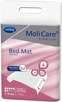 Hartmann Healthcare Hartmann MoliCare Premium Bed Mat Textile mit Flügeln 7 Tropfen 75 x 85 cm (1 Stk.)