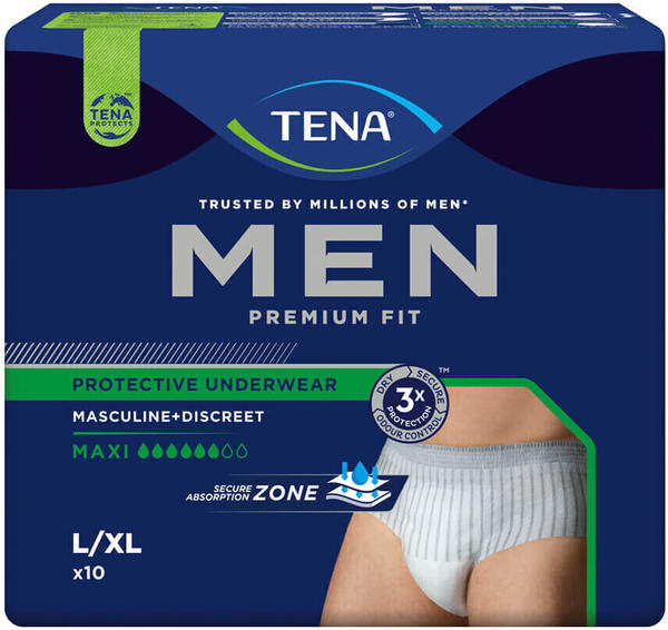 Tena Men Premium Fit Inkontinenz Pants Maxi L/XL (10 Stk.)