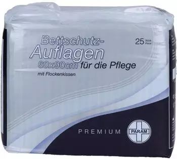 Param Bettschutzauflage Premium Flocke Pflege 60 x 90 cm (25 Stk.)