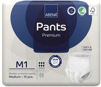 Abena Inkontinenz-Pants Premium M1, Unisex, Gr&ouml;&szlig;e M (80-110cm), EInweg, 6...
