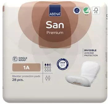 Abena San Premium Einlagen Gr. 1A (28 Stk.)