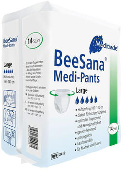 Meditrade BeeSana Medi-Pants Large (14 Stk.)