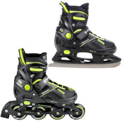 Raven Pulse 2in1 Inliner/Ice Skates black/yellow