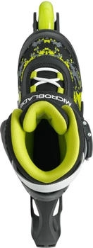 Rollerblade Microblade SL Inlineskates für Kinder schwarz/lime (86B0751540)