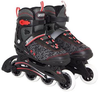 Best Sporting Inline-Skates, Größe verstellbar, ABEC 7 Carbon, schwarz/weiß/rot