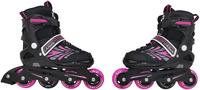 L A Sports L.A. Sports Inliner Skate Soft Kinder Jugend Damen Größenverstellung 5 Größen verstellbar (29-33, Stripes pink)