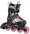 K2 Inline Skates MARLEE SPLASH Für Mädchen Mit K2 Softboot, Black - Pink - Splash, 30F0117