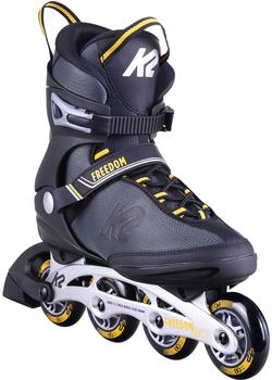 K2 FREEDOM Inline Skate 2021 grey/yellow 40