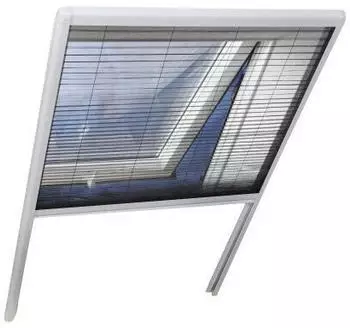 Hecht Alu-Plissee f&uuml;r Dachfenster 110x160cm wei&szlig; (101160101-VH)
