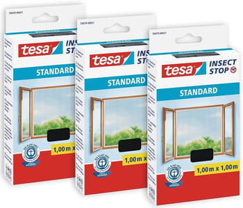tesa Insect Stop Standard anthrazit 100 x 100 cm (3er-Pack)