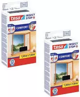 tesa&reg; Insect Stop Comfort 2er-Pack 1,30 &times; 1,50 m &ndash; anthrazit &ndash; Insektenschutz