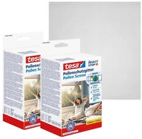 tesa&reg; Insektenschutz Pollen 2er-Pack 1,30 &times; 1,50m, anthrazit Fliegengitter/