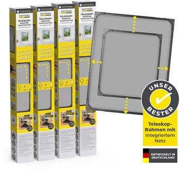 DS Produkte Insect Protect Teleskop-Insektenschutzgitter anthrazit (4 Stk.)