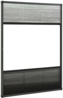 vidaXL Insektenschutz-Plissee f&uuml;r Fenster Alu 80x120 cm mit Jalousie