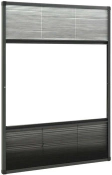 vidaXL Insektenschutz-Plissee 80x120 cm anthrazit (148684)
