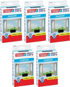 tesa 5x Insect Stop Standard anthrazit 110 x 130 cm