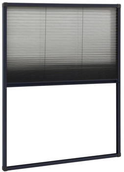 vidaXL Insektenschutz-Plissee für Fenster Aluminium 60 x 80cm anthrazit