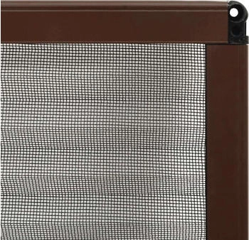 vidaXL Insektenschutz-Plissee für Fenster Aluminium 60 x 80cm brown