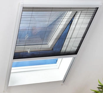 Hecht Insektenschutz-Plissee f&uuml;r Dachfenster 80 x 160 cm wei&szlig;