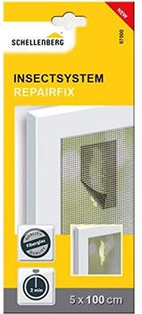 Schellenberg Fliegengitter Reparatur-Klebeband 5 cm x 100 cm Fiberglas-Pflaster Fliegengitter reparieren