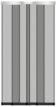 Schellenberg Vorhang Premium Teleskop Fliegengitter 120 x 250 cm anthrazit ohne bohren (50665)