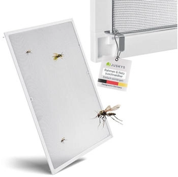 Juskys Fliegengitter f&uuml;r Fenster 80x100cm (25450)