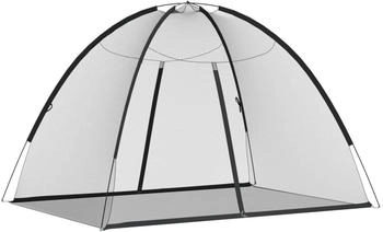 vidaXL Moskito-Netzzelt Mongolisch 220 Schwarz (4010043)
