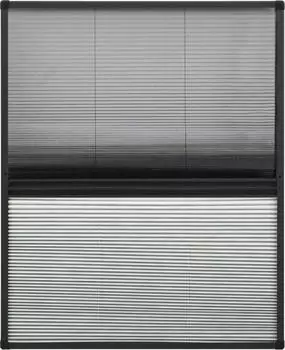 vidaXL Insektenschutz-Plissee f&uuml;r Fenster 60 x 80 cm anthrazit
