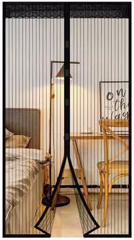 Extsud Magnetische T&uuml;rmoskitonetz mit automatischem Schlie&szlig;en, 100x220cm, Schwarz (1057373)