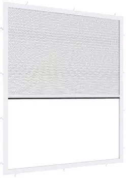 PRIMASTER Fliegengitter-Gewebe Fliegenschutz-Plissee 130 x 150 cm Mit Rahmen
