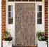 vidaXL Fliegenvorhang Chenille Beige/Dunkelbraun 118x220cm (4004880)
