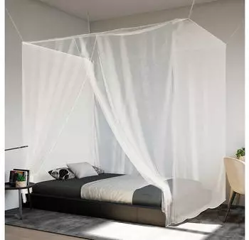 vidaXL Mesh wei&szlig; 220 x 100 x 150 cm (4010053)