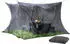 infactory Moskitonetz 300x300x250cm Zelt Doppelbett Fliegengitter Innen und Außen Kastenform schwarz