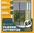 Kesser Insektenschutzplissee Magnet Fliegengitter Tür Magnetvorhang anthrazit 90 cm x 210 cm