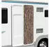 vidaXL Fliegenvorhang Chenille Beige/Dunkelbraun 56x200cm