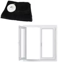 Polyester Insektenschutz Fliegennetz f&uuml;r Fenster, 1500mm x 1800mm, Anthrazit