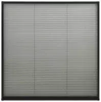 vidaXL Insektenschutz-Plissee f&uuml;r Fenster Alu Anthrazit 120x120 cm
