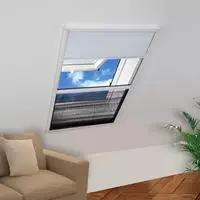 vidaXL Insektenschutz-Plissee f&uuml;r Fenster Jalousie Aluminium 80x100 cm