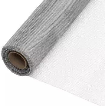vidaXL Fliegengitter Edelstahl 112x2000cm Silbern (150898)
