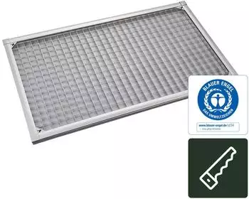 Nematek Lichtschachtabdeckung Light hochwertige Kellerschachtabdeckung in 60 x 115 cm Lichtschachtabdeckung Edelstahl effektiv gegen Schmutz & Insekten