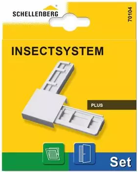 Schellenberg Eckverbinder-Set Steckmontage Insektenschutzrahmen PLUS wei&szlig;