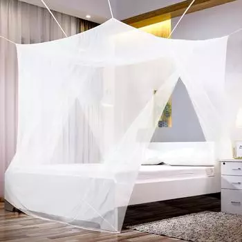 Sekey XXL Doppelbett Moskitonetz Insektenschutz Kasten-Moskitonetz mit Doppel&ouml;ffnungen