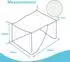 Intirilife Mückennetz 200 x 220 x 200 cm Mosquitonetz Outdoor Indoor Polyester 280 mesh