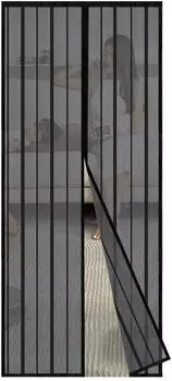Sekey Magnetische T&uuml;rvorhang 115x210cm, Schwarz (MC22)
