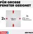 tesa STANDARD Fliegengitter (B x H) 150 cm x 180 cm anthrazit 2 St. (55680-00501-04)