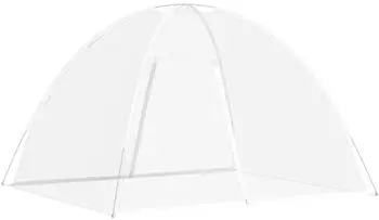 vidaXL Moskitonetz Mongolisch 220 Mesh 200x180x135cm Wei&szlig; (4010048)