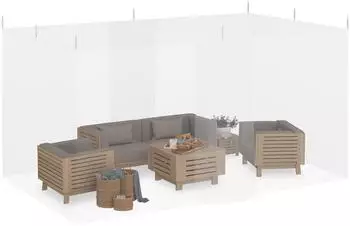 Relaxdays Moskitonetz rechteckig 300x250cm, 220 Mesh
