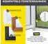 EASYmaxx Insekten& Pollenschutzgitter mit Magnetbefestigung für Fenster bis zu 130 x 150 cm