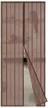 Sekey Fliegengitter Magnetvorhang Balkont&uuml;r 80x200cm, Braun (320804)