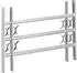 Relaxdays Fensterschutzgitter Fenstergitter Einbruchschutz ausziehbar 450 x 700-1050 mm 105 cm x 45 cm x 3,5 cm
